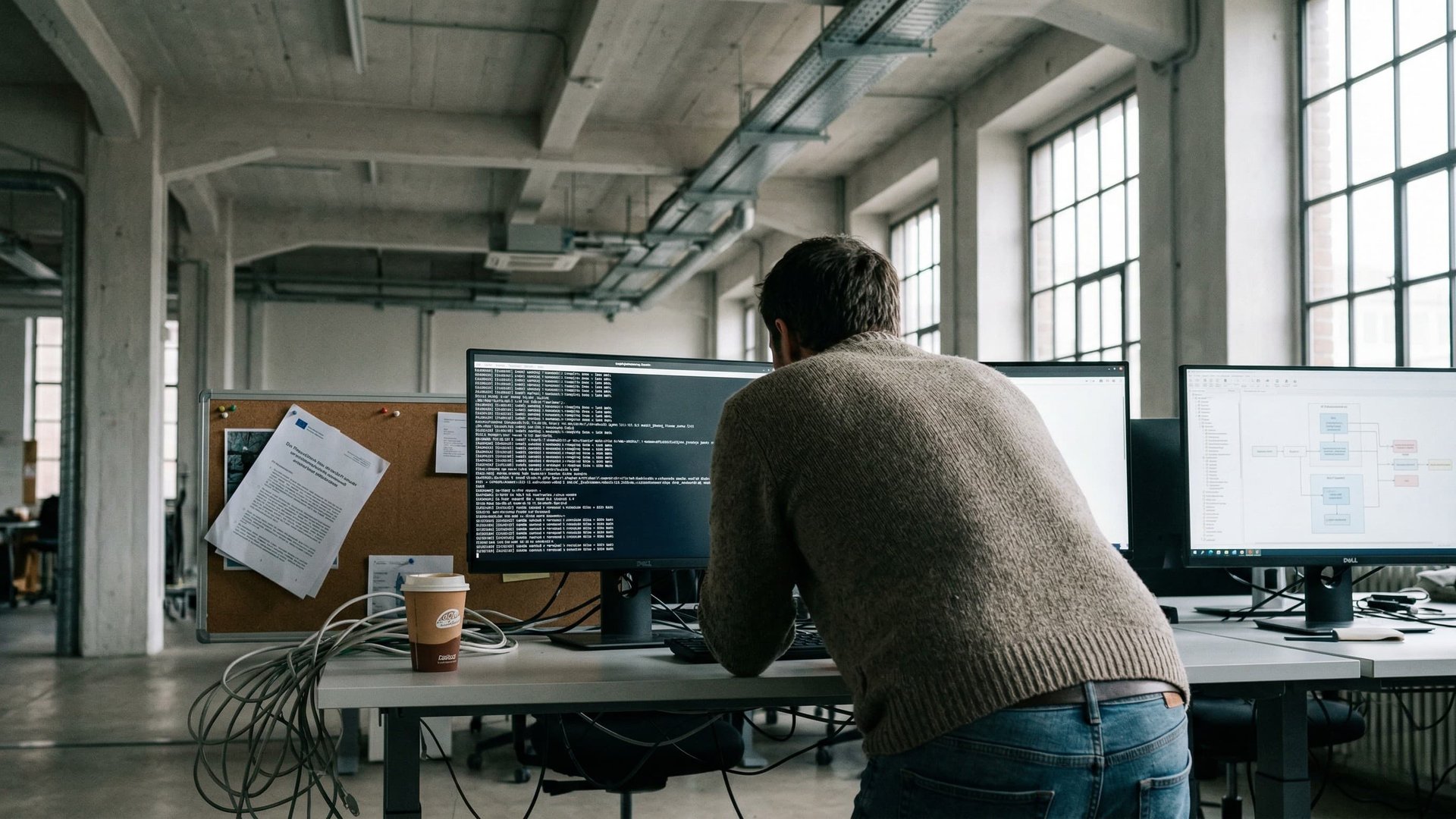 Sovereign AI in Germany: Developer working on sovereign AI infrastructure for European industry
